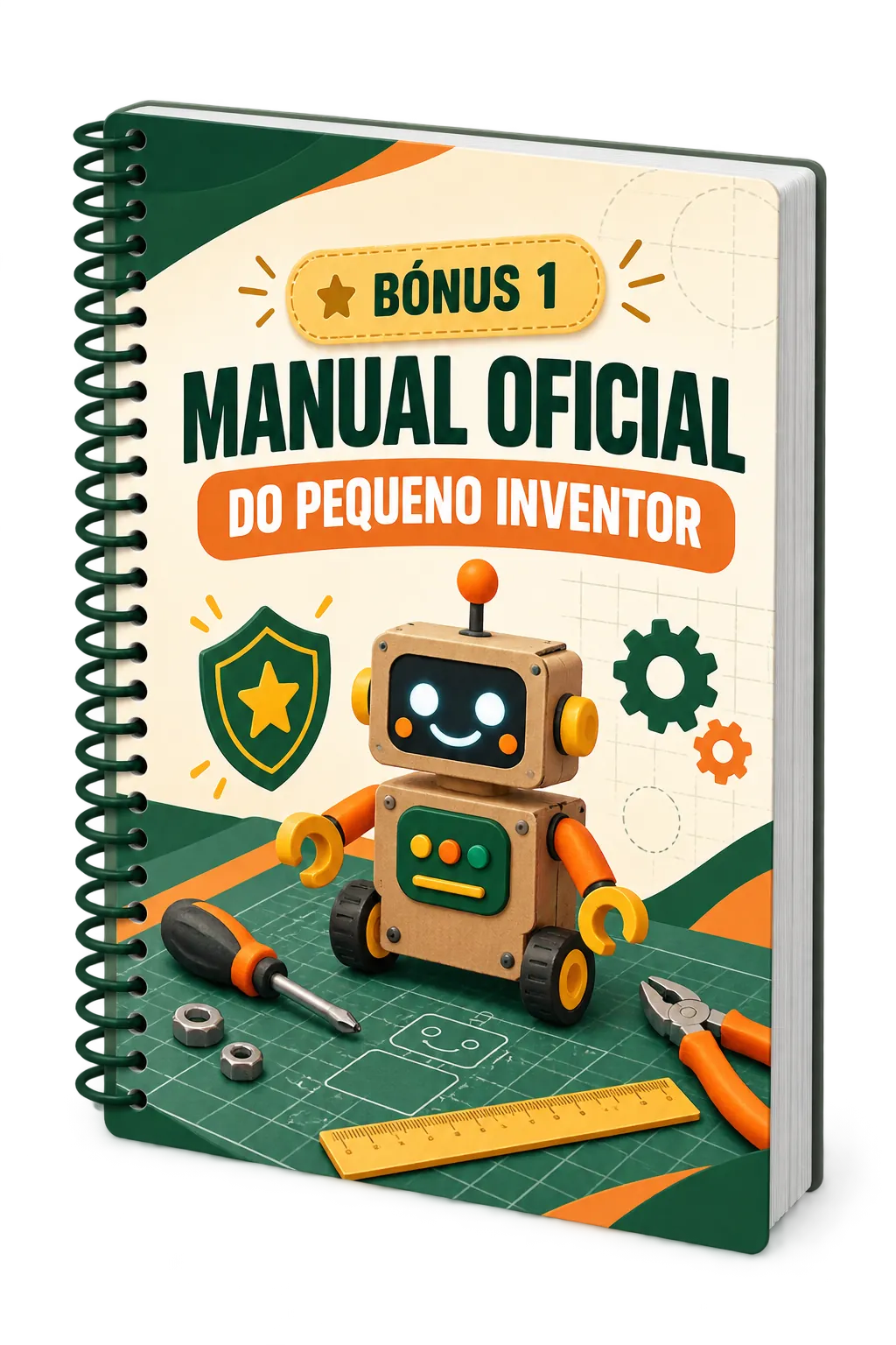 Capa do bónus Manual Oficial do Pequeno Inventor™
